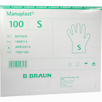 Manuplast Einmalhandschuhe Pe Gr. S  100 Stück 