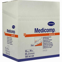 Medicomp Drain 10x10cm Sterile Kompressen 25 x 2 Stück