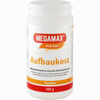 Megamax Aufbaukost Vanille Pulver 1.5 KG - ab 1,38 €