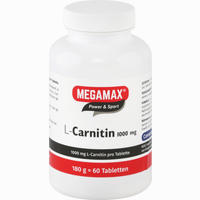 Megamax L- Carnitin 1000mg Tabletten 60 Stück - ab 32,58 €