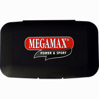 Megamax Tablettenbox mit 5 Kammern Schwarz 1 Stück