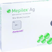 Mepilex Ag Schaumverband 10x10 Cm Steril  B2B Medical GmbH 5 Stück