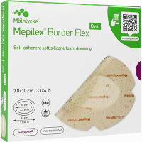 Mepilex Border Flex 7.8x10cm Oval Schaumverband Ha  5 Stück