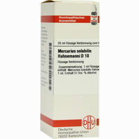 Mercurius Solubilis Hahnemanni D10 Dilution 20 ml