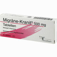 Migräne- Kranit 500mg Tabletten  10 Stück - ab 4,11 €