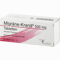 Migräne- Kranit 500mg Tabletten  10 Stück - ab 4,10 €