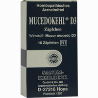 Mucedokehl D3 Zäpfchen 10 Stück - ab 11,10 €