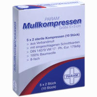 Mullkompr Ster 5x5 8f Param GmbH 5 Stück