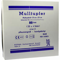 Mulltupfer Handgef.steril Plaumengross 20x20cm  40 x 2 Stück - ab 29,16 €