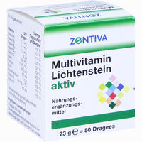 Multivitamin Lichtenstein Aktiv Dragees 50 Stück 