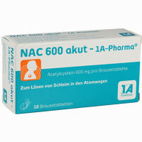 Nac 600 Akut- 1a- Pharma Brausetabletten 6 Stück - ab 0,00 €