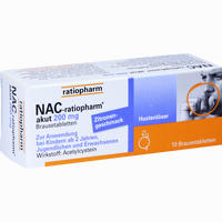 Nac- Ratiopharm Akut 200 Hustenlöser Brausetabletten 10 Stück 