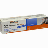 Nac- Ratiopharm Akut 600 Hustenlöser Brausetabletten 10 Stück - ab 3,65 €