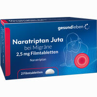 Naratriptan Juta bei Migräne 2. 5mg Filmtabletten 2 Stück