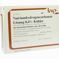 Natriumhydrogencarbonat- Lösung 8.4% Köhler Infusionslösung 5 x 20 ml - ab 0,00 €