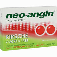 Neo- Angin Halstabletten Kirsche zuckerfrei Lutschtabletten 24 Stück - ab 3,15 €