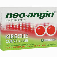 Neo- Angin Halstabletten Kirsche zuckerfrei Lutschtabletten 24 Stück - ab 3,19 €