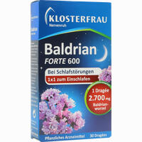 Nervenruh Baldrian Forte 600 Tabletten 30 Stück