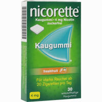 Nicorette 4mg Freshfruit Kaugummi Pharma gerke 30 Stück - ab 7,70 €