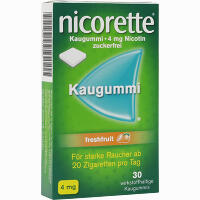 Nicorette 4mg Freshfruit Kaugummi Pharma Gerke Arzneimittelvertriebs GmbH 30 Stück