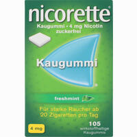 Nicorette 4mg Freshmint Kaugummi Pharma gerke 30 Stück - ab 8,54 €