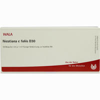 Nicotiana E Foliis D30 Ampullen 10 x 1 ml