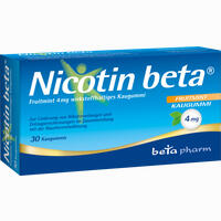 Nicotin Beta Fruitmint 4mg Wirkstoffhaltiger Kaugummi 30 Stück
