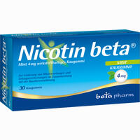 Nicotin Beta Mint 4mg Wirkstoffhaltiger Kaugummi 30 Stück