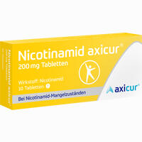 Nicotinamid Axicur 200 Mg Tabletten  10 Stück - ab 4,69 €
