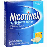 Nicotinell 14mg/24- Stunden- Pflaster Transdermal Mittel 2  7 Stück - ab 17,18 €