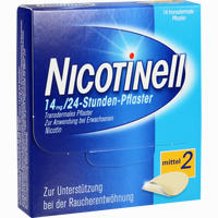 Nicotinell 14mg/24- Stunden- Pflaster Transdermal Mittel 2  7 Stück - ab 16,96 €