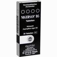 Nigersan D5 Tabletten 20 Stück - ab 8,70 €