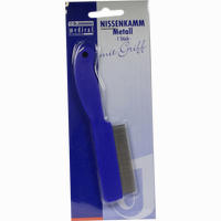 Nissenkamm Metall mit Griff 1 Stück