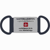 Notfall- Id Notfall Tag Silikon Schwarz 1 Stück 