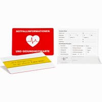 Notfallinfo- Kartenhülle für die Gesundheitskarte 1 Stück - ab 0,89 €