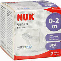 Nuk Genius Schnuller Silikon Steril 0- 2 Monate 2 Stück