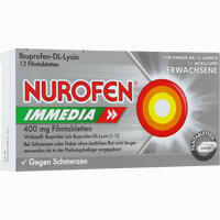 Nurofen Immedia 400 Mg Filmtabletten  12 Stück - ab 3,25 €