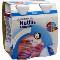 Nutilis Complete Erdbeergeschmack Fluid 4 x 125 ml
