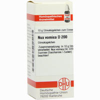 Nux Vomica D200 Globuli Dhu-arzneimittel 10 g