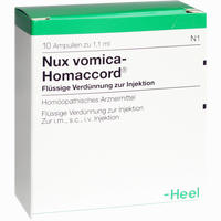 Nux Vomica Homaccord Ampullen 10 Stück - ab 12,89 €
