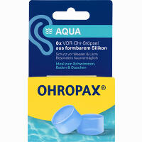 Ohropax Aqua Silikon Vor- Ohr Stöpsel 6 Stück