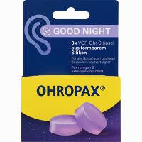 Ohropax Good Night Silikon Vor- Ohr Stöpsel 8 Stück