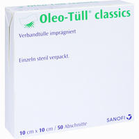Oleo- Tüll Classics 10x10cm Wundgaze 50 Stück 