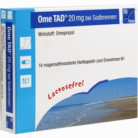 Ome Tad 20mg bei Sodbrennen Hartkapseln  14 Stück 
