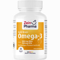 Omega- 3 Gold Gehirn Dha 500mg/epa 100 Mg Weichkapseln 30 Stück - ab 8,58 €