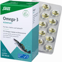 Omega- 3 Kompakt Aus Reinem Alaska- Seelachsöl Salus Kapseln 60 Stück