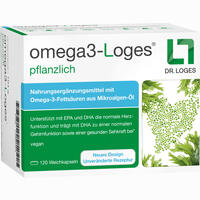 Omega3- Loges Pflanzlich Kapseln 60 Stück - ab 16,43 €