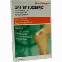 Opsite Flexigrid 6x7cm Transparenter Wasserdichter Verbandfilm Steril 5 Stück - ab 10,61 €