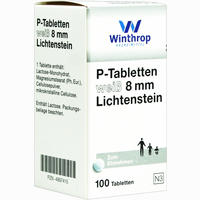 P Tabletten Weiss 8mm Lichtenstein  50 Stück - ab 12,70 €