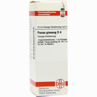 Panax Ginseng D4 Dilution 20 ml - ab 7,43 €